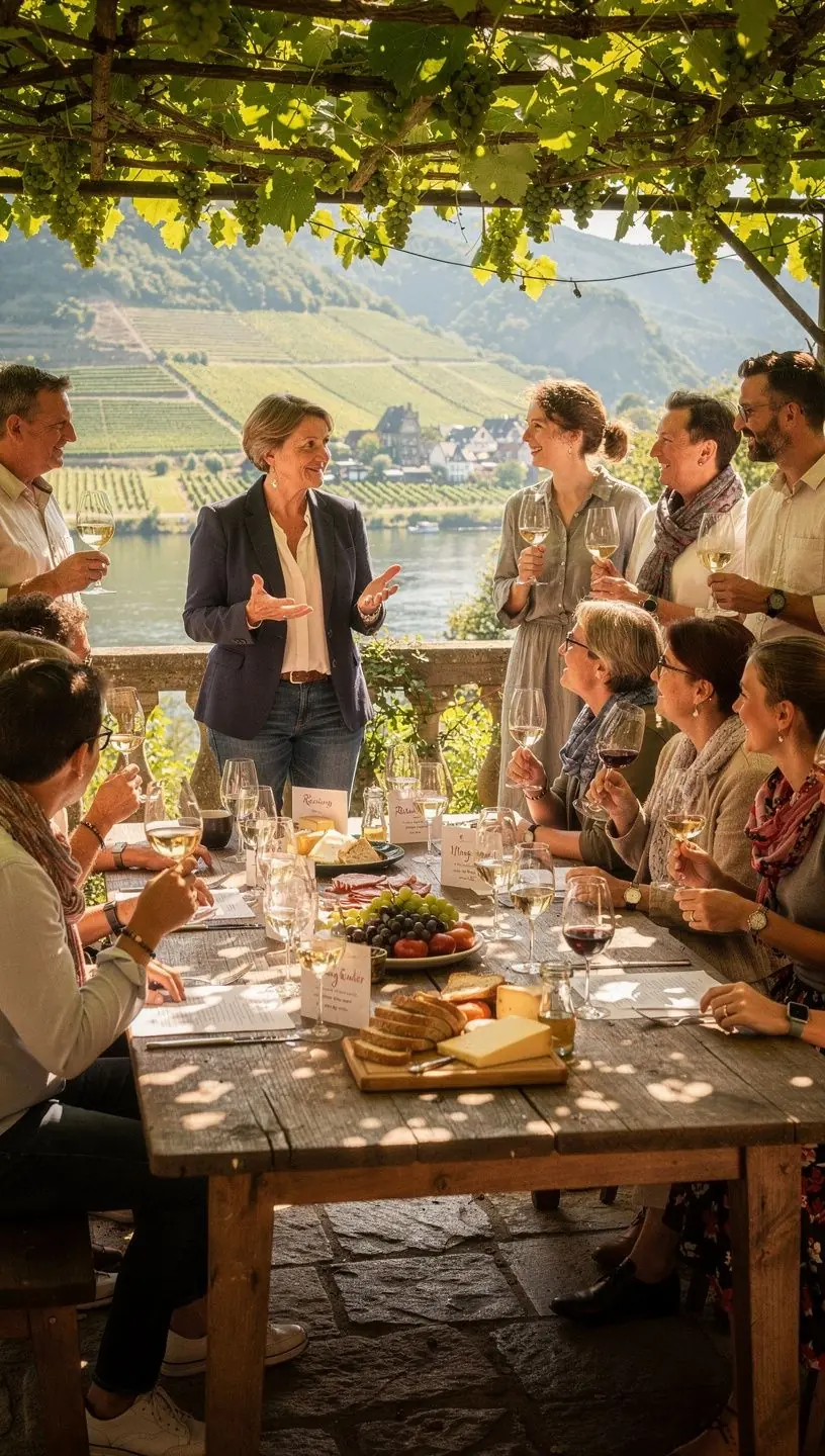 Eine malerische Landschaft mit sanften Hügeln und Weinbergen in der Pfalz.